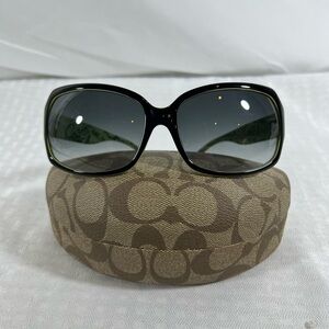 5024: Coach Ginger S496 Black Sunglasses w Case